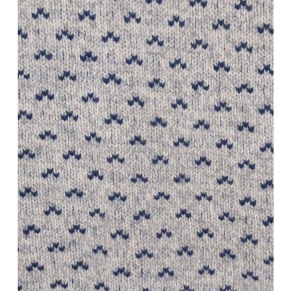 J Crew Knit Wool Fair Isle Sweater Men XL Birdseye Preppy Old Money Academia - Picture 1 of 6
